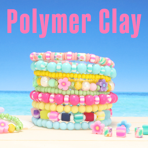 Bunte Polymer Clay Perlen